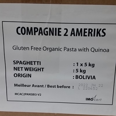 Spaghetti de quinoa biologique 5kg